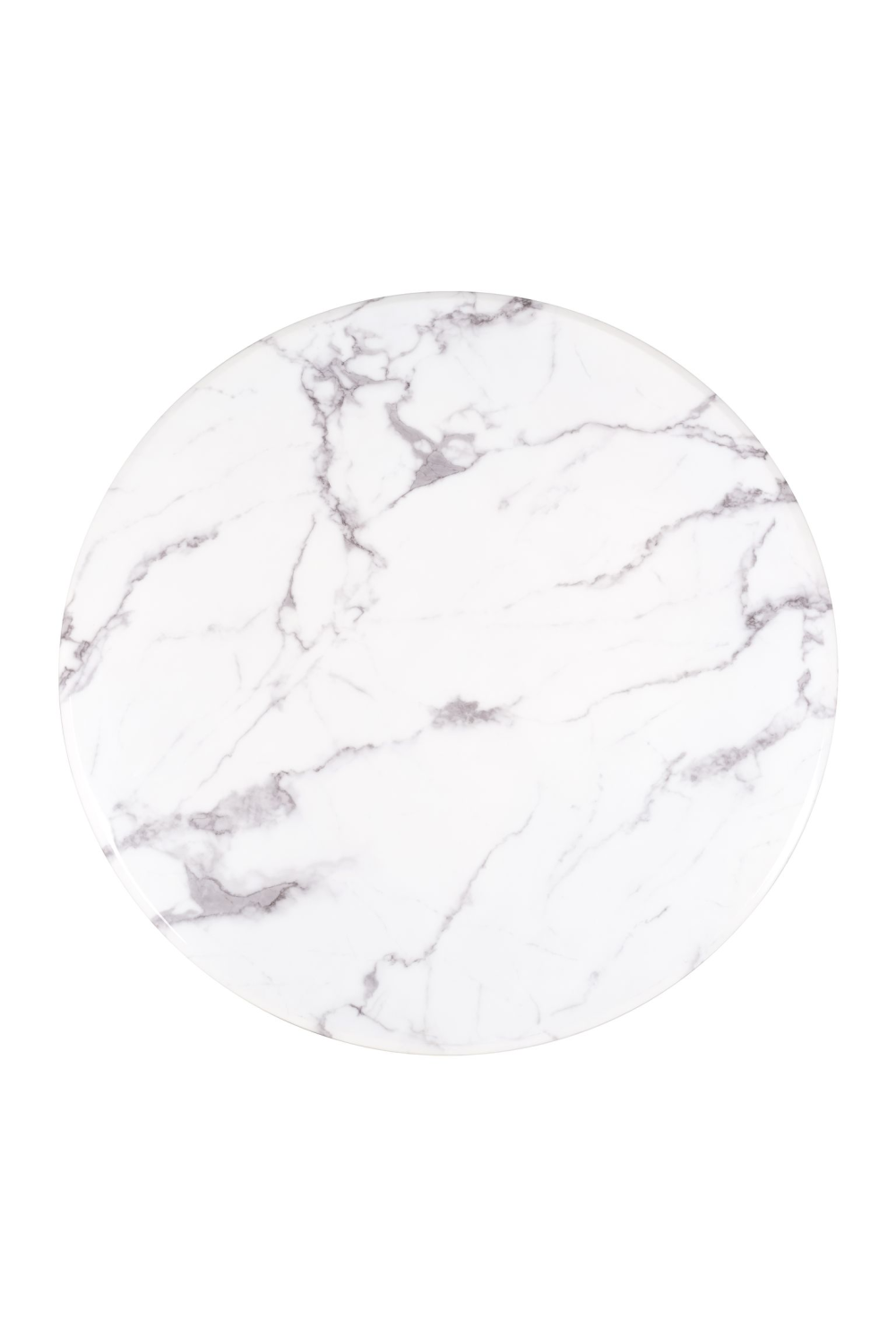 Round White Marble Pedestal Dining Table | OROA Degas | OROA.com