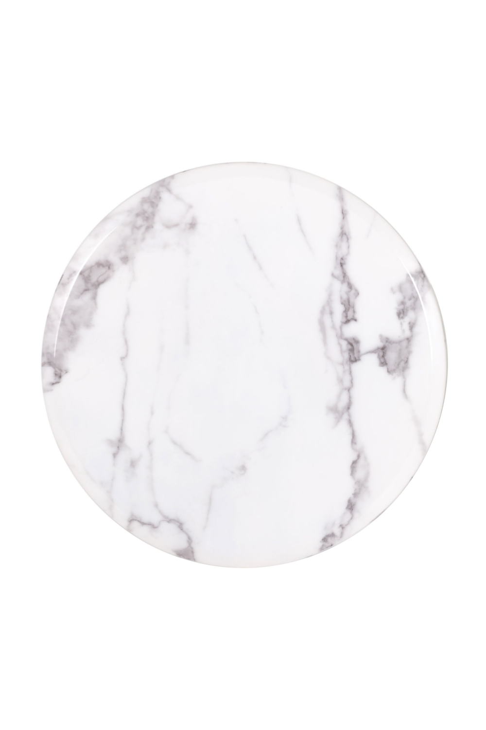 Round White Marble Pedestal Side Table | OROA Degas | Oroa.com