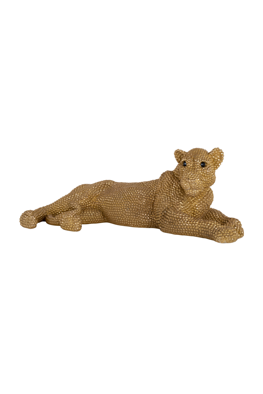 Gold Polyresin Animal Deco Object | OROA Lion | OROA.com