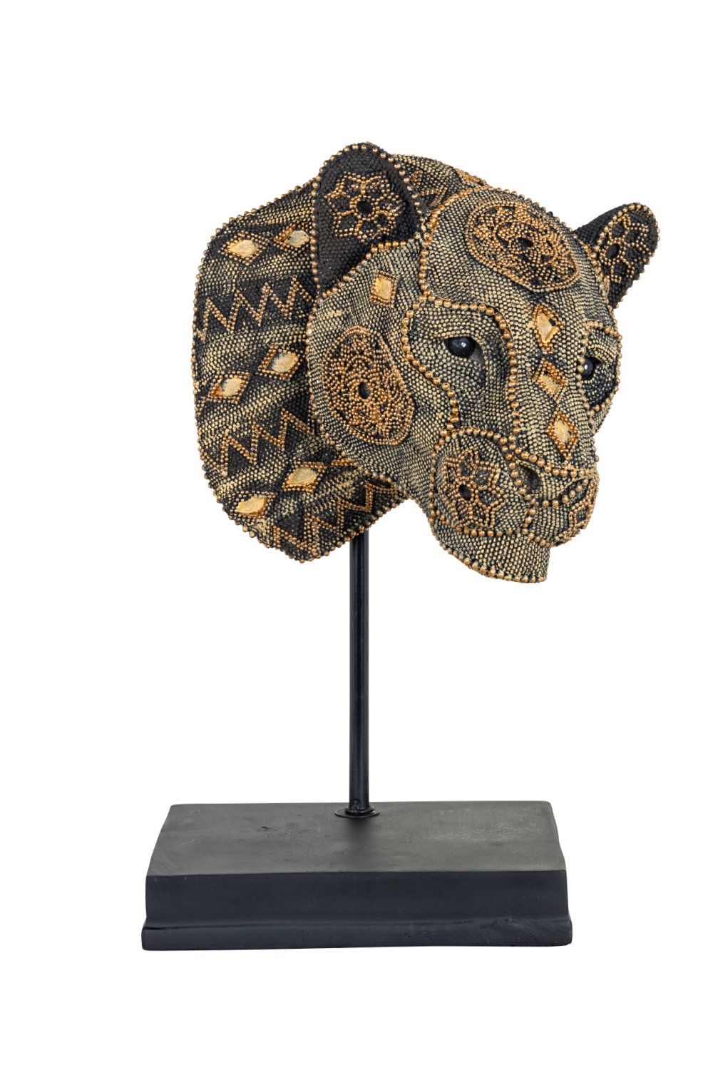 Sequined Panther Head Decor | OROA Yaro | OROA.com
