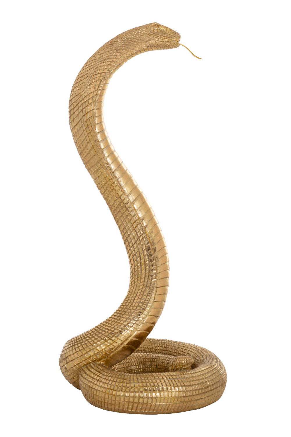 Gold Cobra Deco Object M | OROA Snake