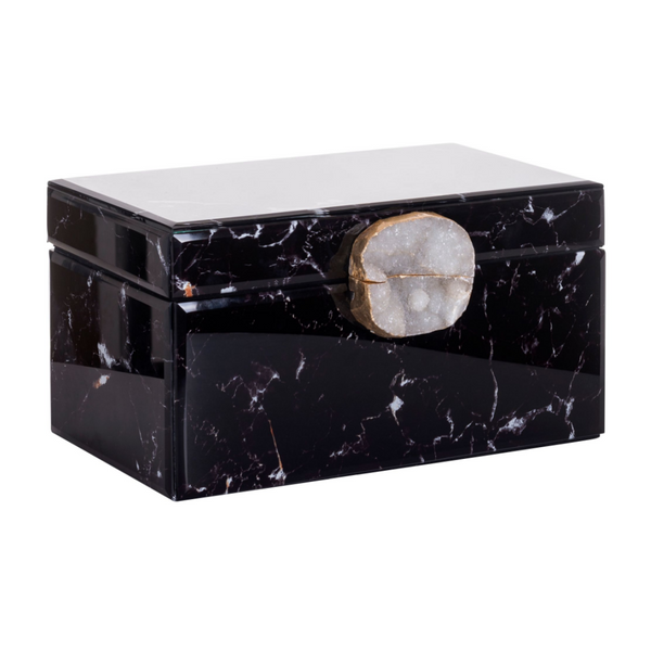 Black Marble Jewelry Box, OROA Maeve
