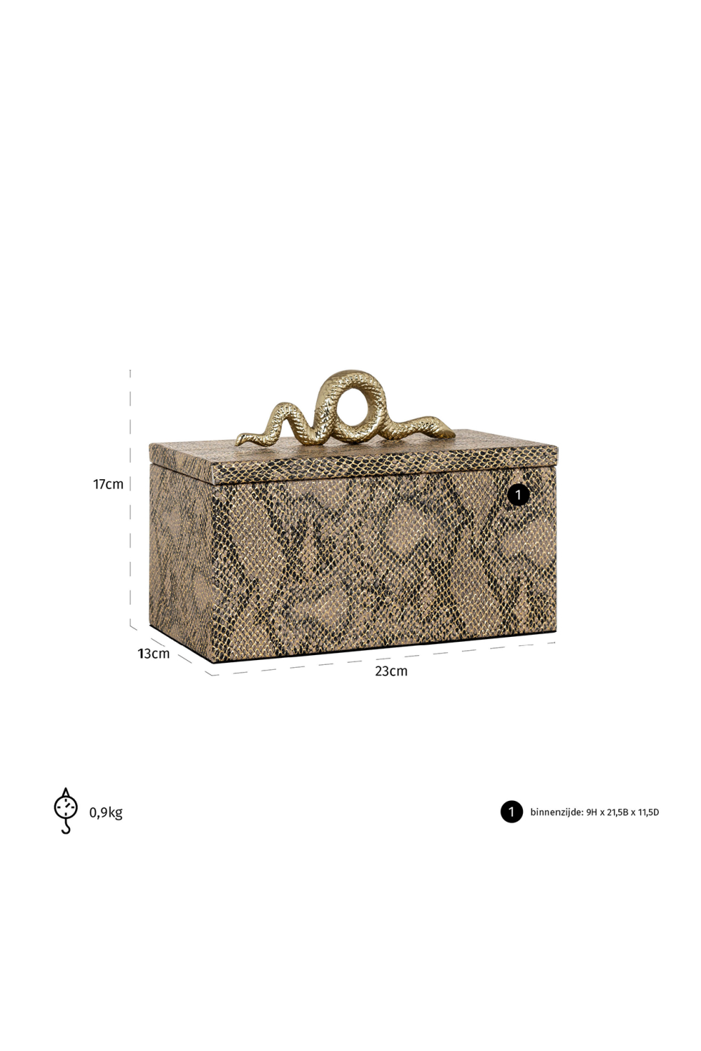 Black Marble Jewelry Box, OROA Maeve