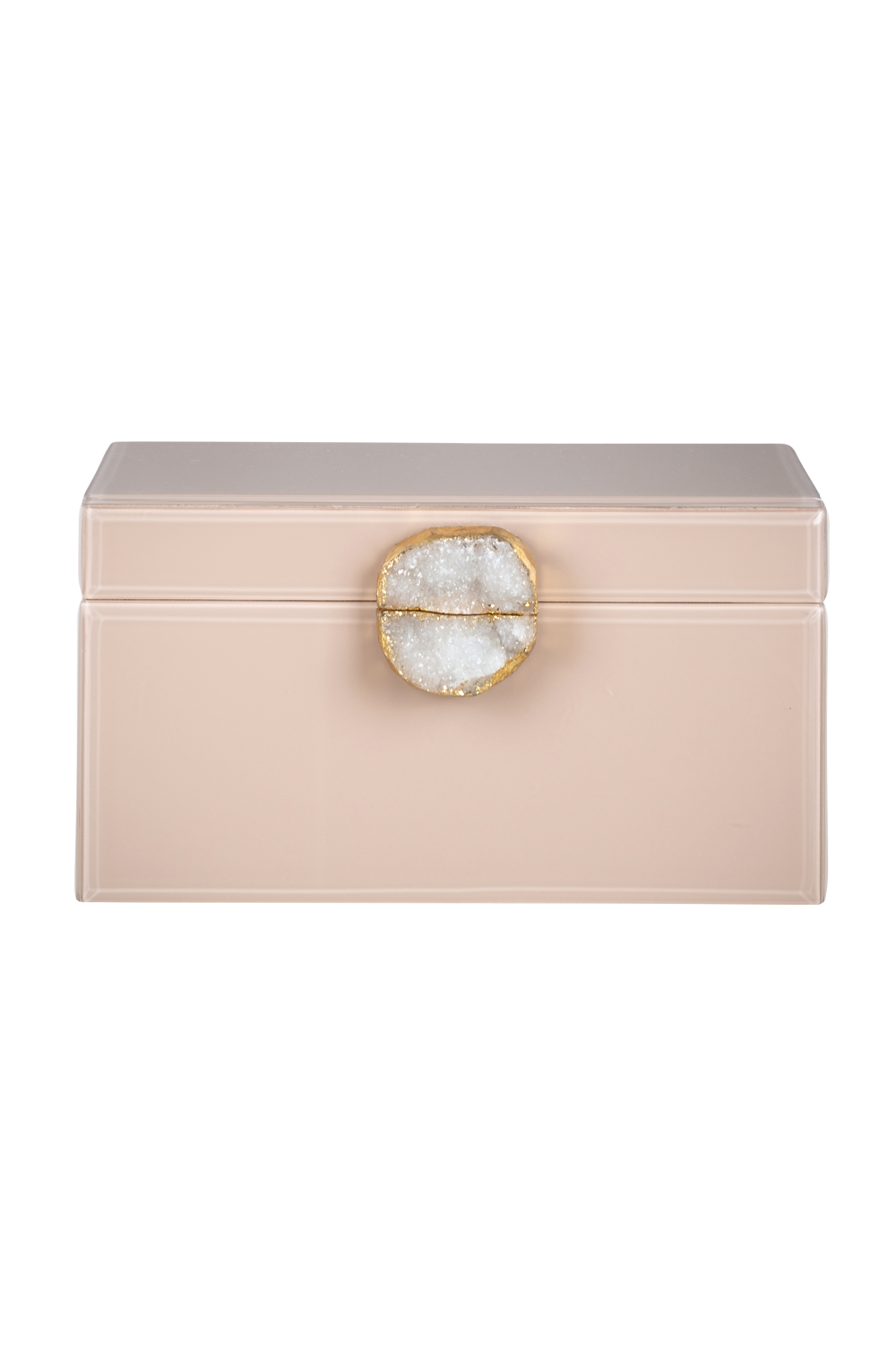 Light Pink Glass Jewellery Box | OROA Jeade | OROA.com