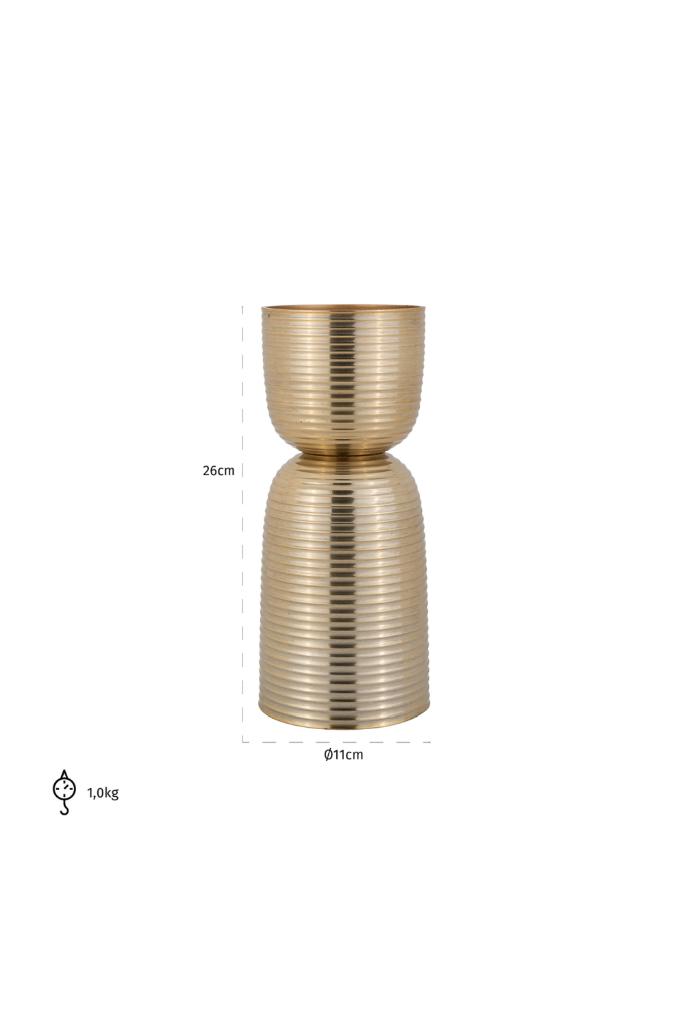 Hourglass-Shaped Candle Holder S | OROA Jeral | Oroa.com