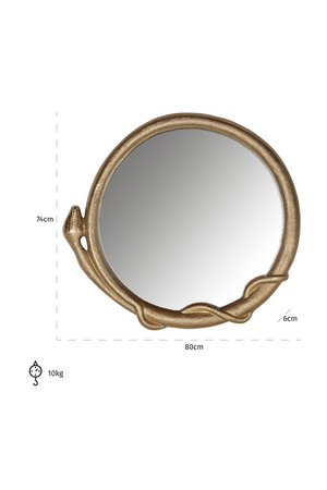 Gold Snake Mirror | Richmond Interiors Fiona | Oroa.com