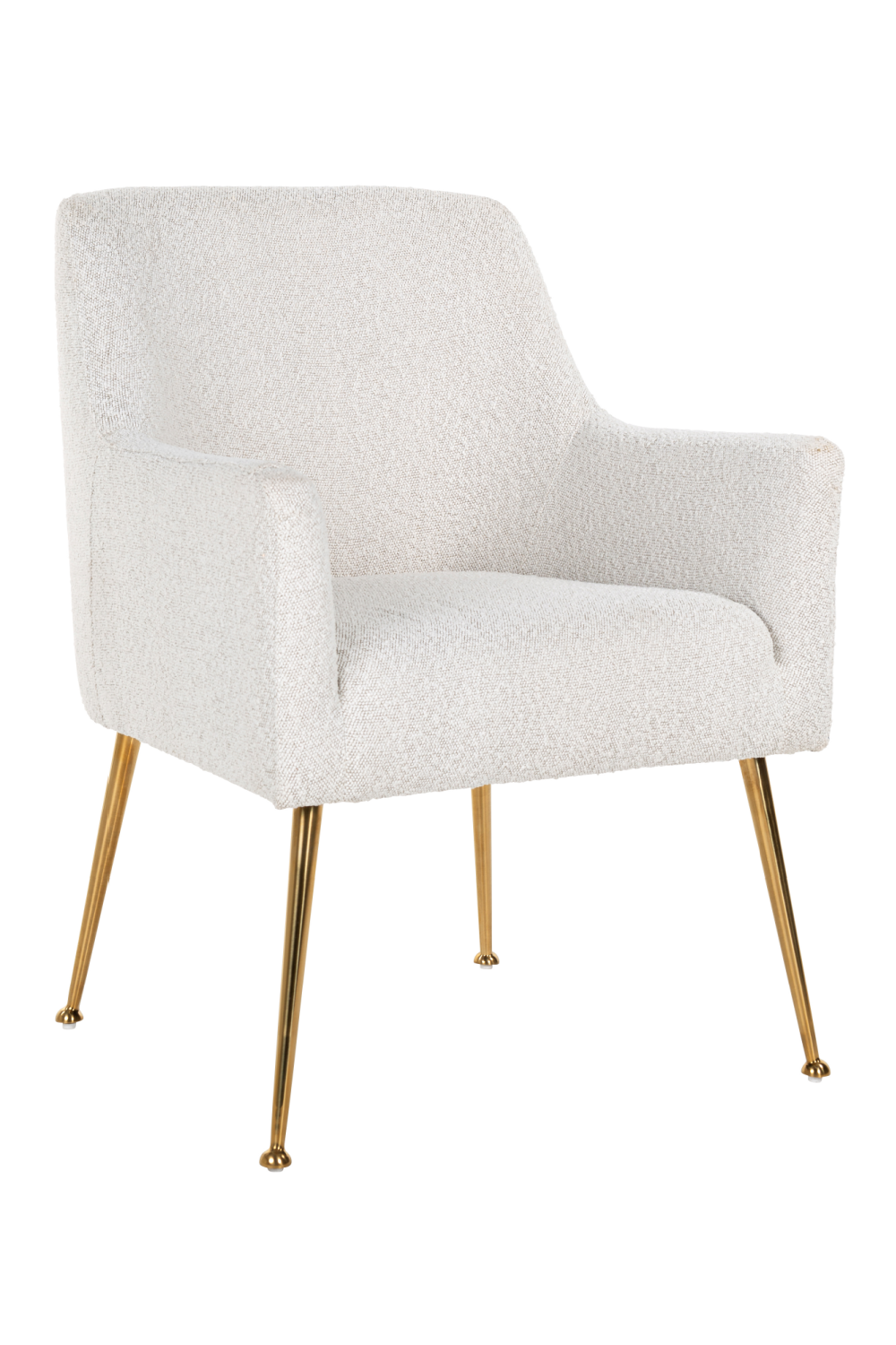 White Bouclé Upholstery Chair | OROA Harper | OROA