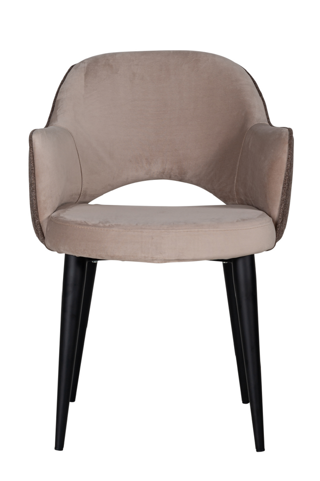Khaki Cut-Out Back Dining Armchair | Richmond Interiors Giovanna | Oroa.com