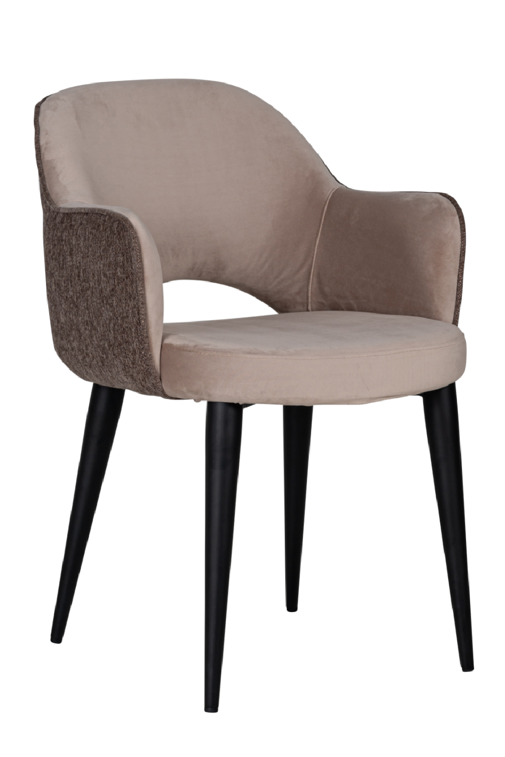 Khaki Cut-Out Back Dining Armchair | Richmond Interiors Giovanna | Oroa.com