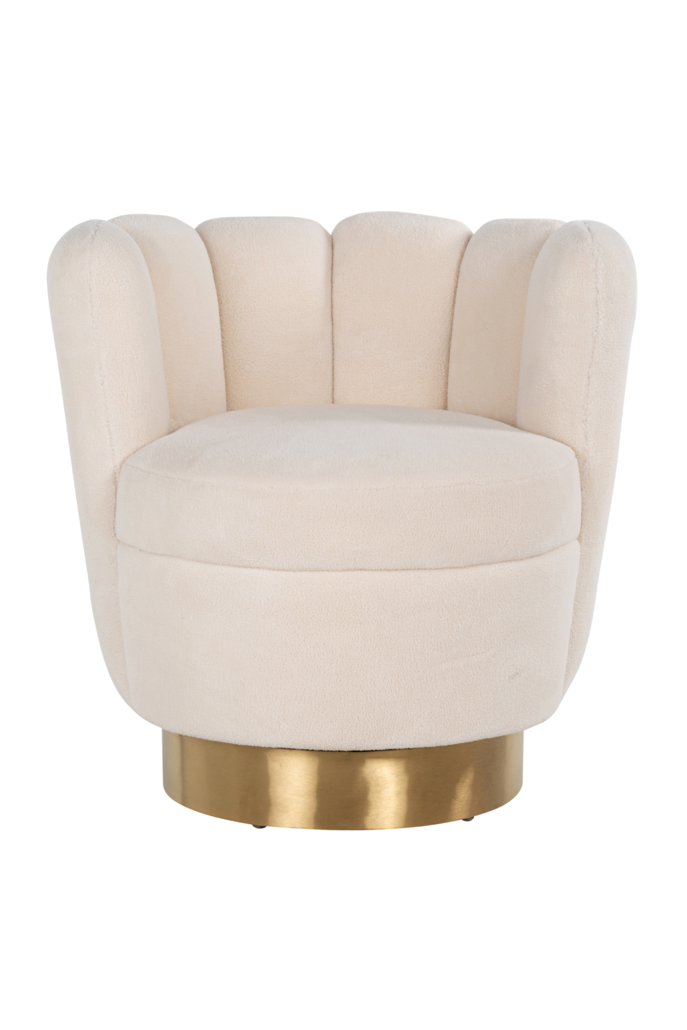 Round White Easy Chair | OROA Mayfair | Oroa.com