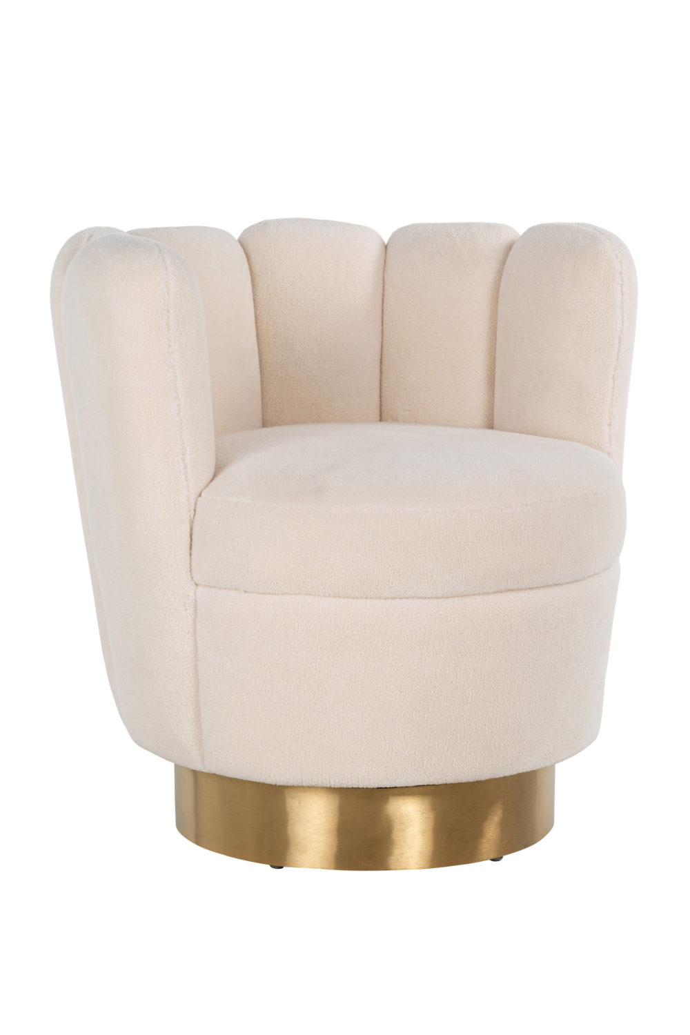 Round White Easy Chair | OROA Mayfair | Oroa.com