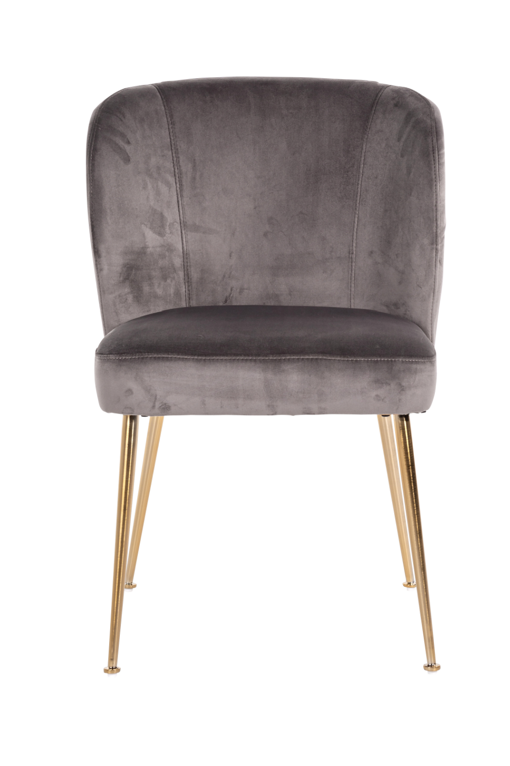 Brushed Gold Leg Stone Velvet Chair | OROA Cannon | Oroa.com