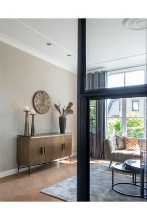 Khaki Velvet Channel Stitched Sofa | OROA Huxley | OROA.com