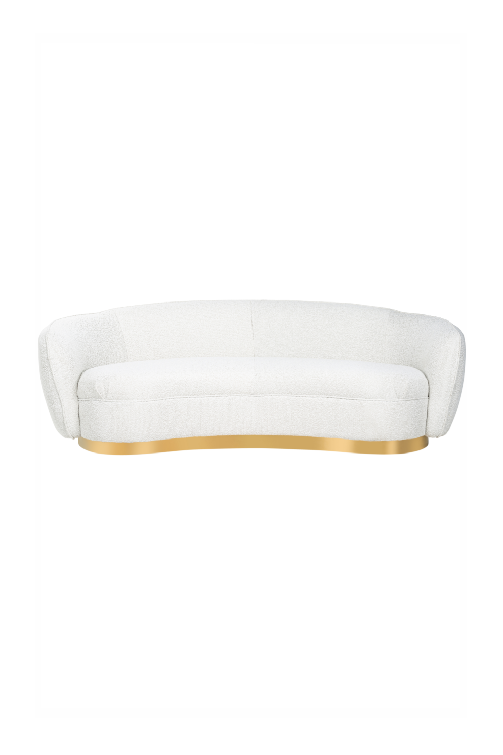 White Bouclé Tub Sofa | OROA Waylon | OROA