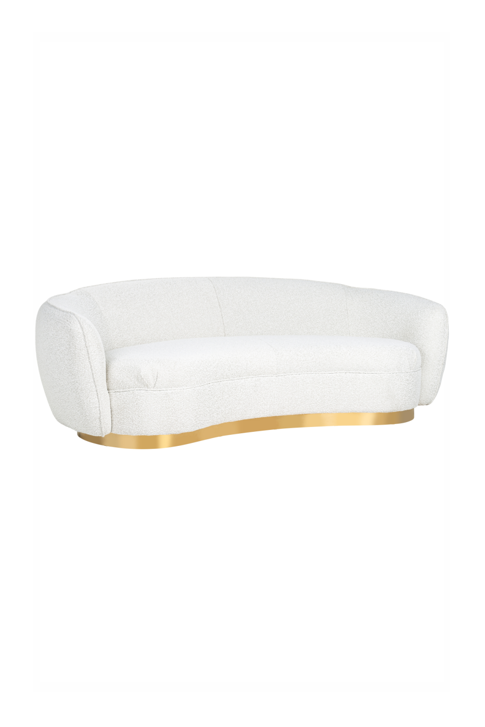 White Bouclé Tub Sofa | OROA Waylon | OROA