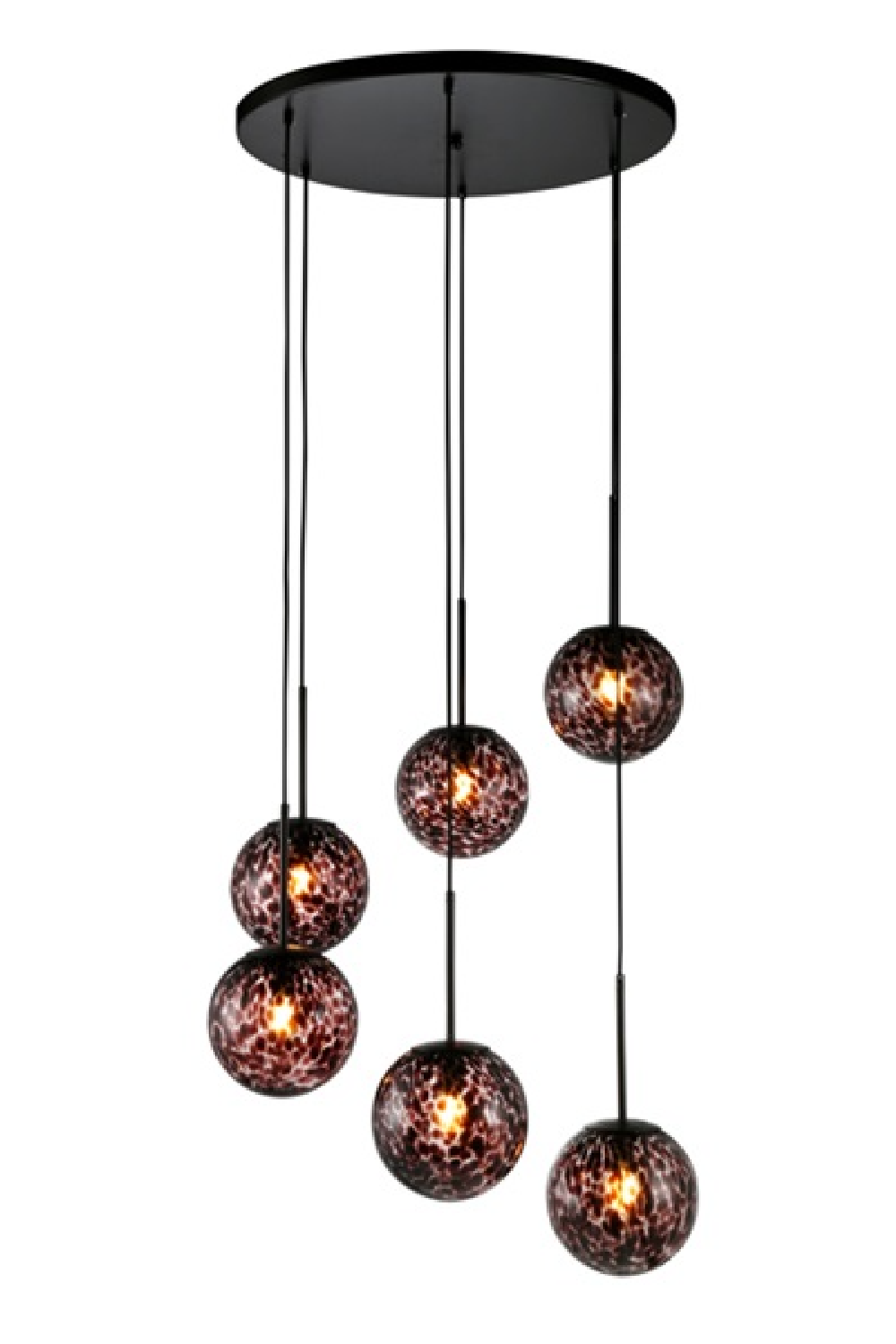 Six Glass Orb Hanging Lamp | OROA Kyana | OROA.com