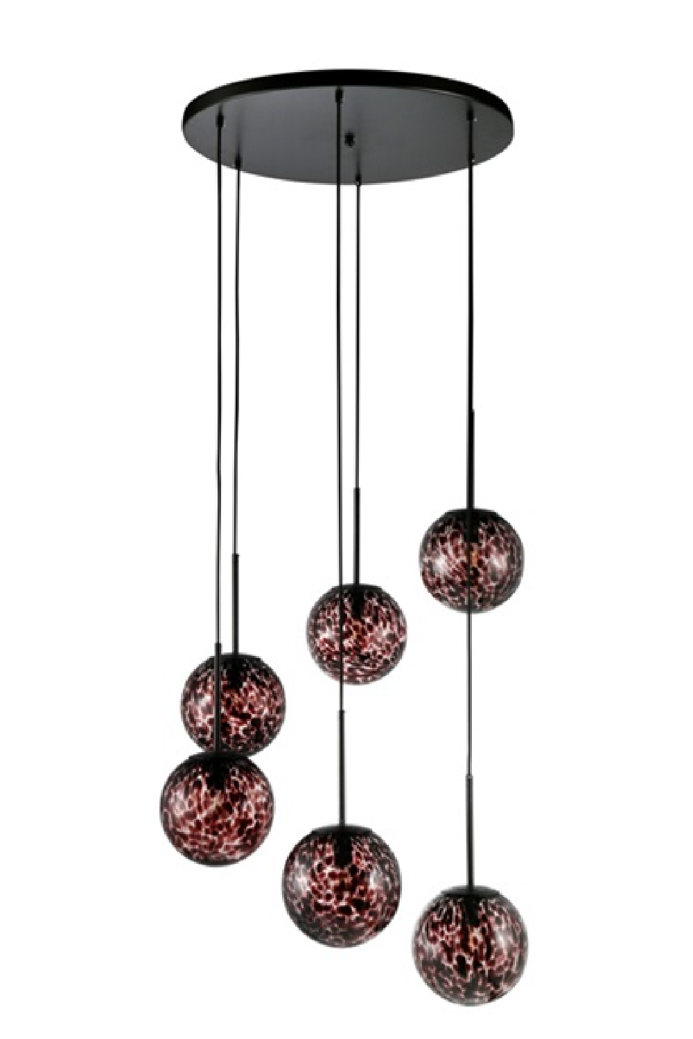 Six Glass Orb Hanging Lamp | OROA Kyana | OROA.com