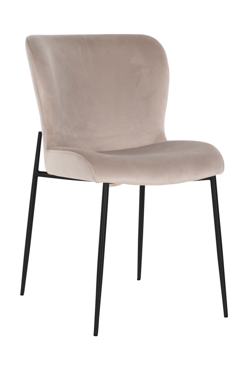 Khaki Velvet Dining Chair | OROA Darby | Oroa.com