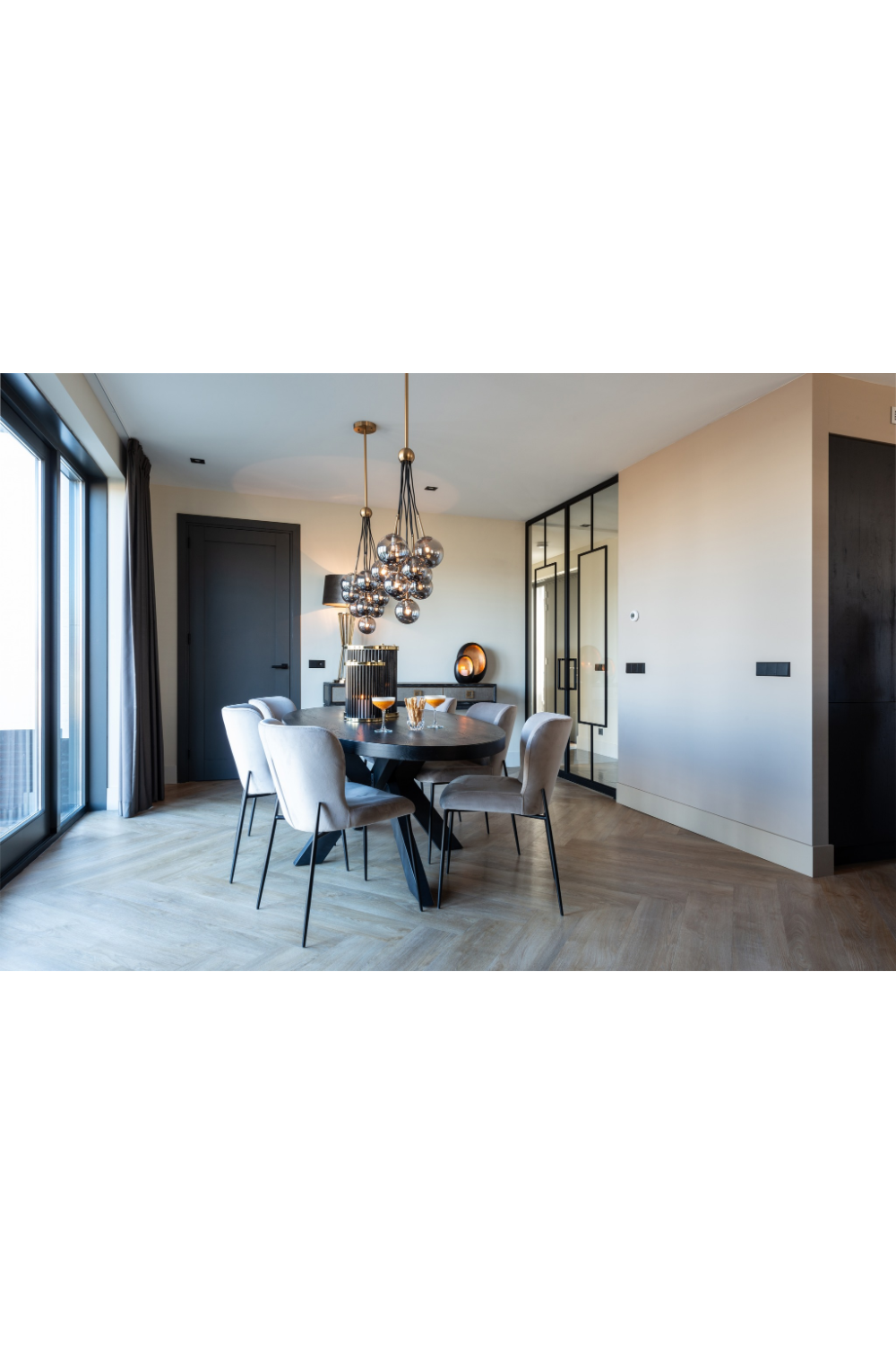 Khaki Velvet Dining Chair | Richmond Interiors Darby | Oroa.com