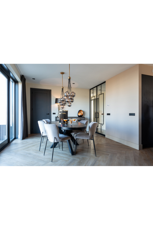 Khaki Velvet Dining Chair | Richmond Interiors Darby | Oroa.com