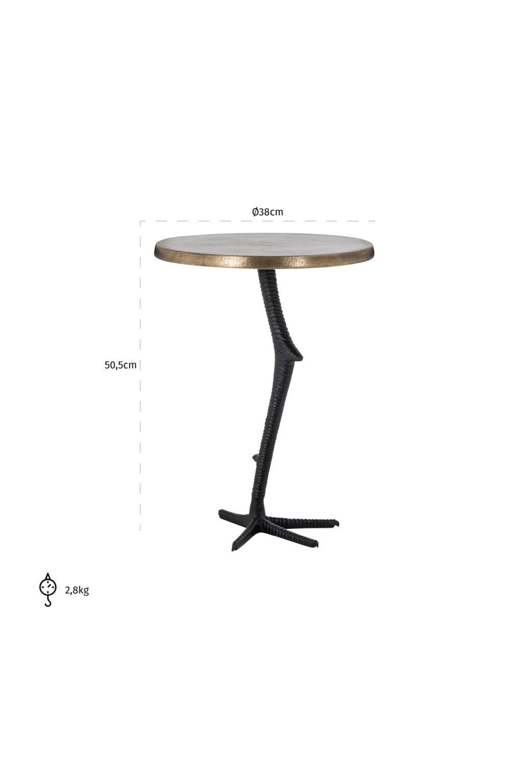 Bird Leg Pedestal End Table | OROA Ostrich | OROA.com