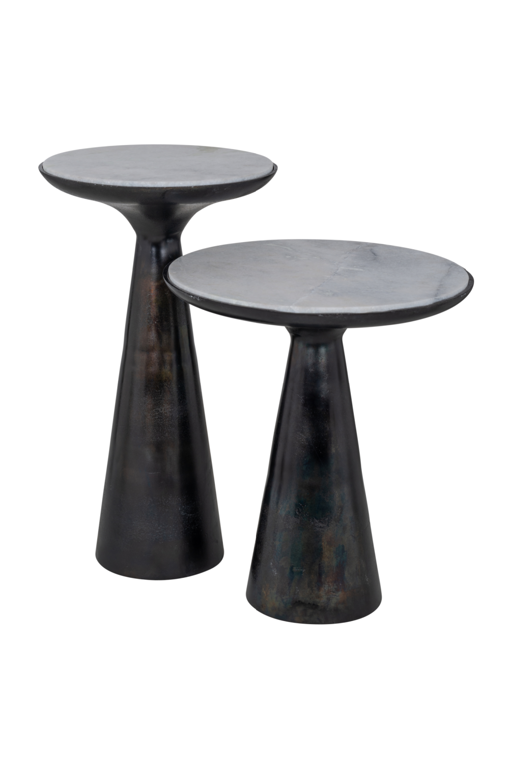 Marble Top Pedestal End Table | OROA Ethan | Oroa.com