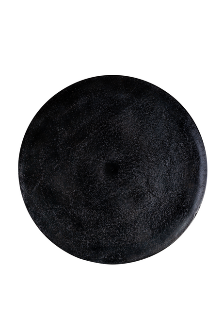 Black Aluminum Modern End Table | OROA Valerio 40Ø | Oroa.com