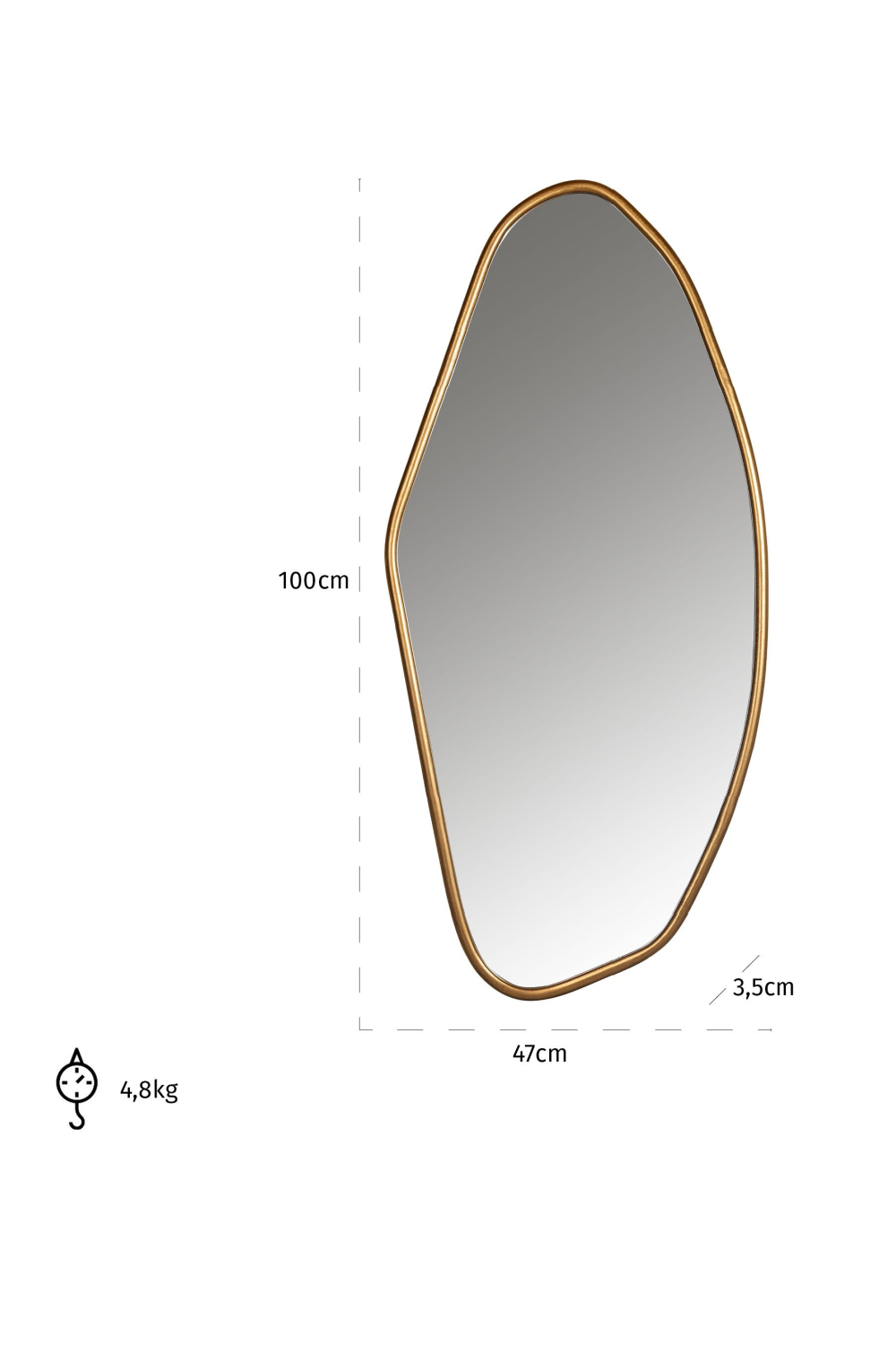 Organic Shaped Mirror | Richmond Interiors Eldon
