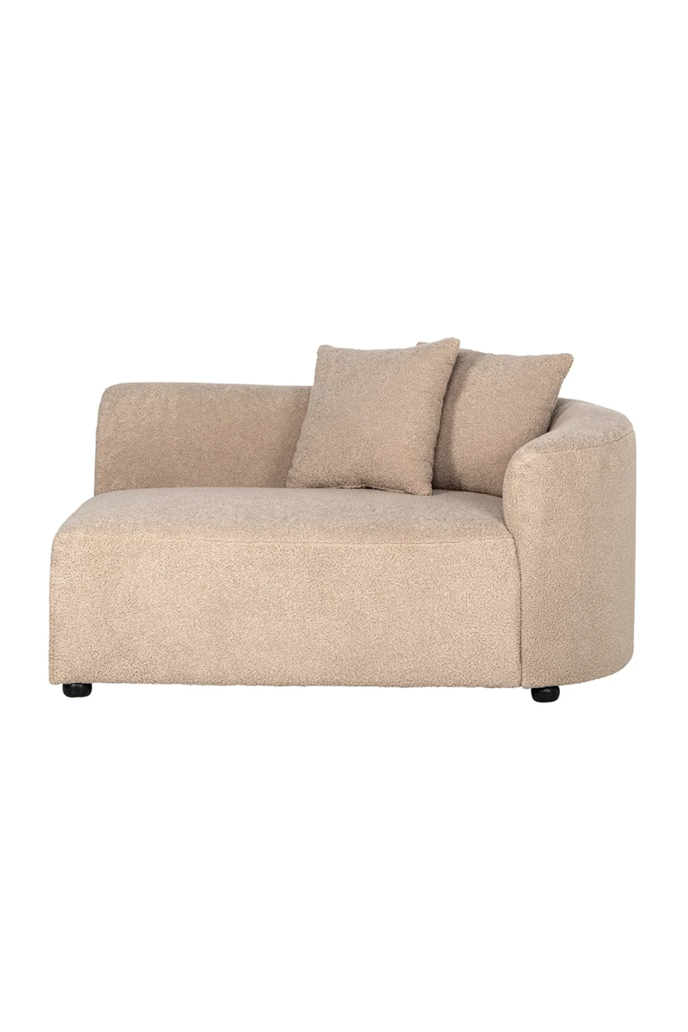  Brown Curve Upholstered Sofa | Oroa.com