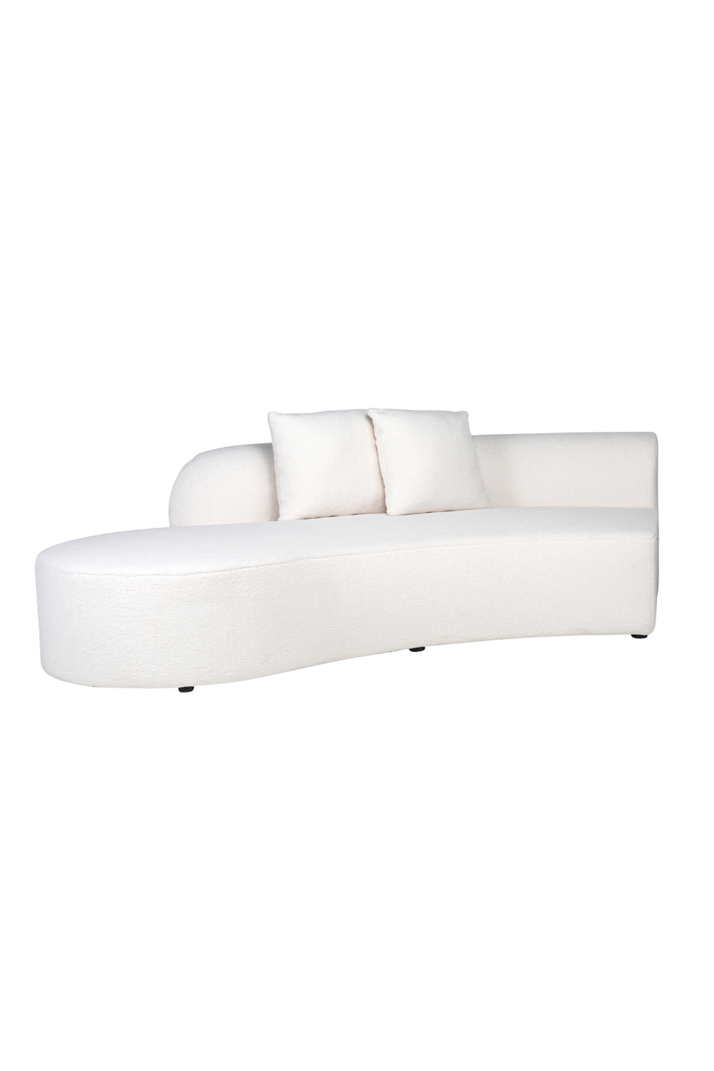 White Curved Upholstered Sofa | OROA Grayson | Oroa.com