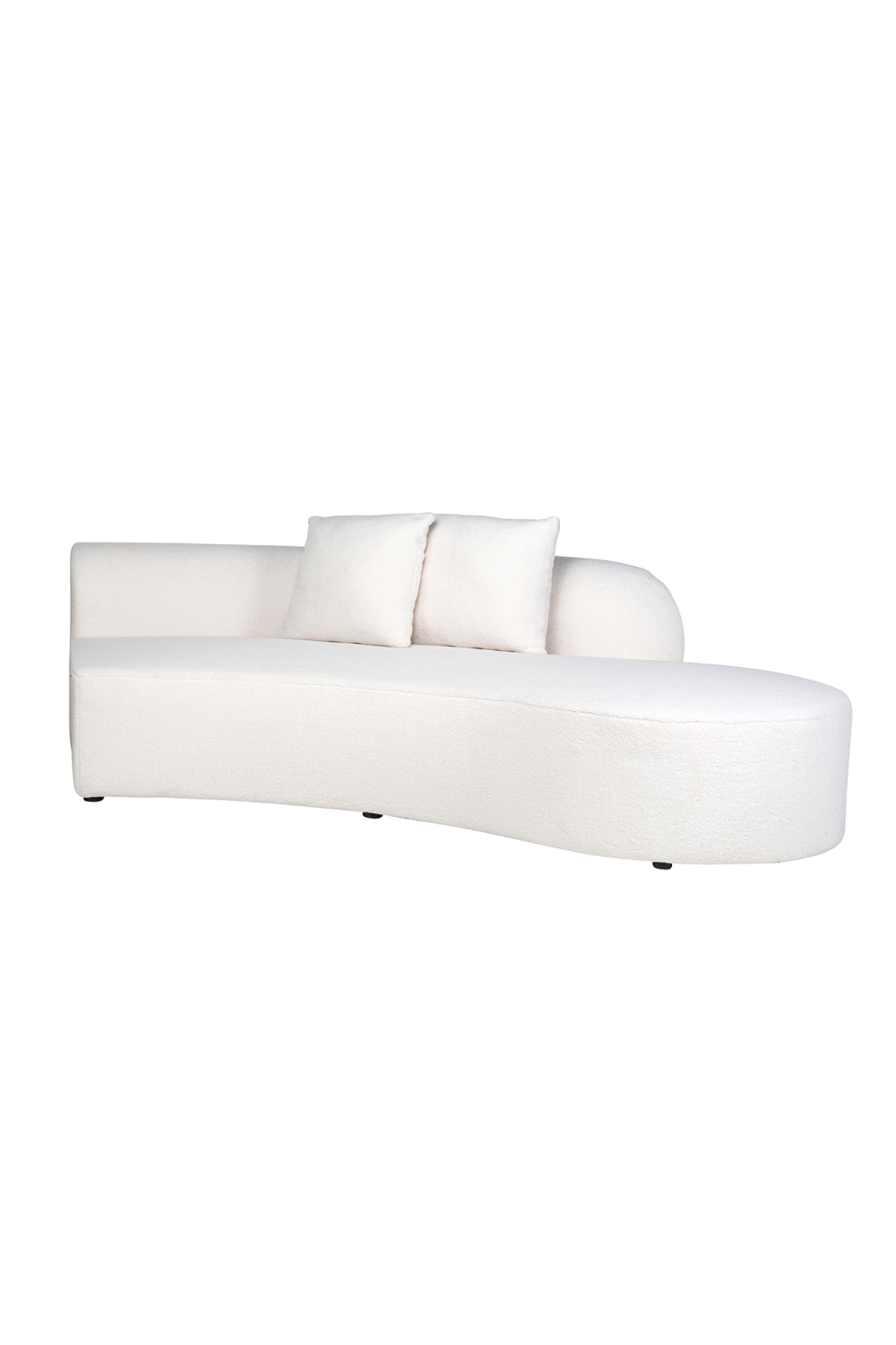 White Curved Upholstered Sofa | OROA Grayson | Oroa.com