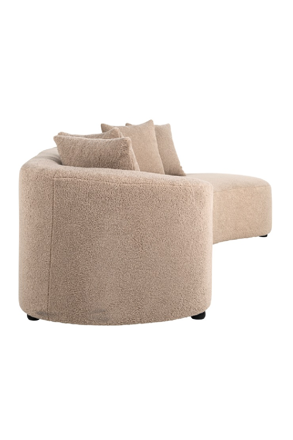 Brown Curve Upholstered Sofa | OROA Grayson | Oroa.com