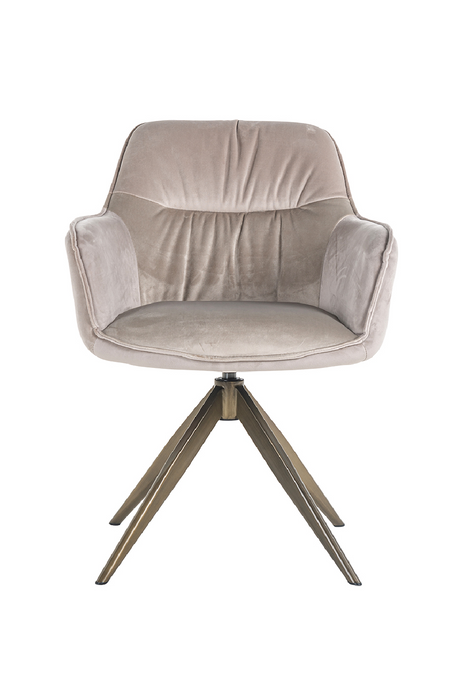Upholstered Quadropod Swivel Chair | Richmond Interiors Aline | OROA.com