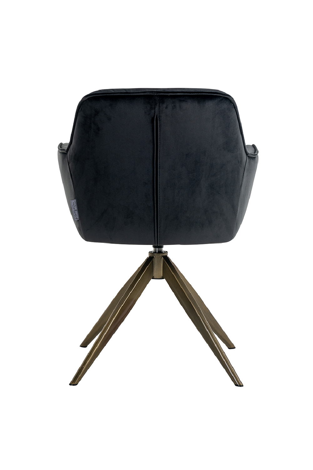 Velvet Quadruped Swivel Chair | OROA Aline | OROA.com