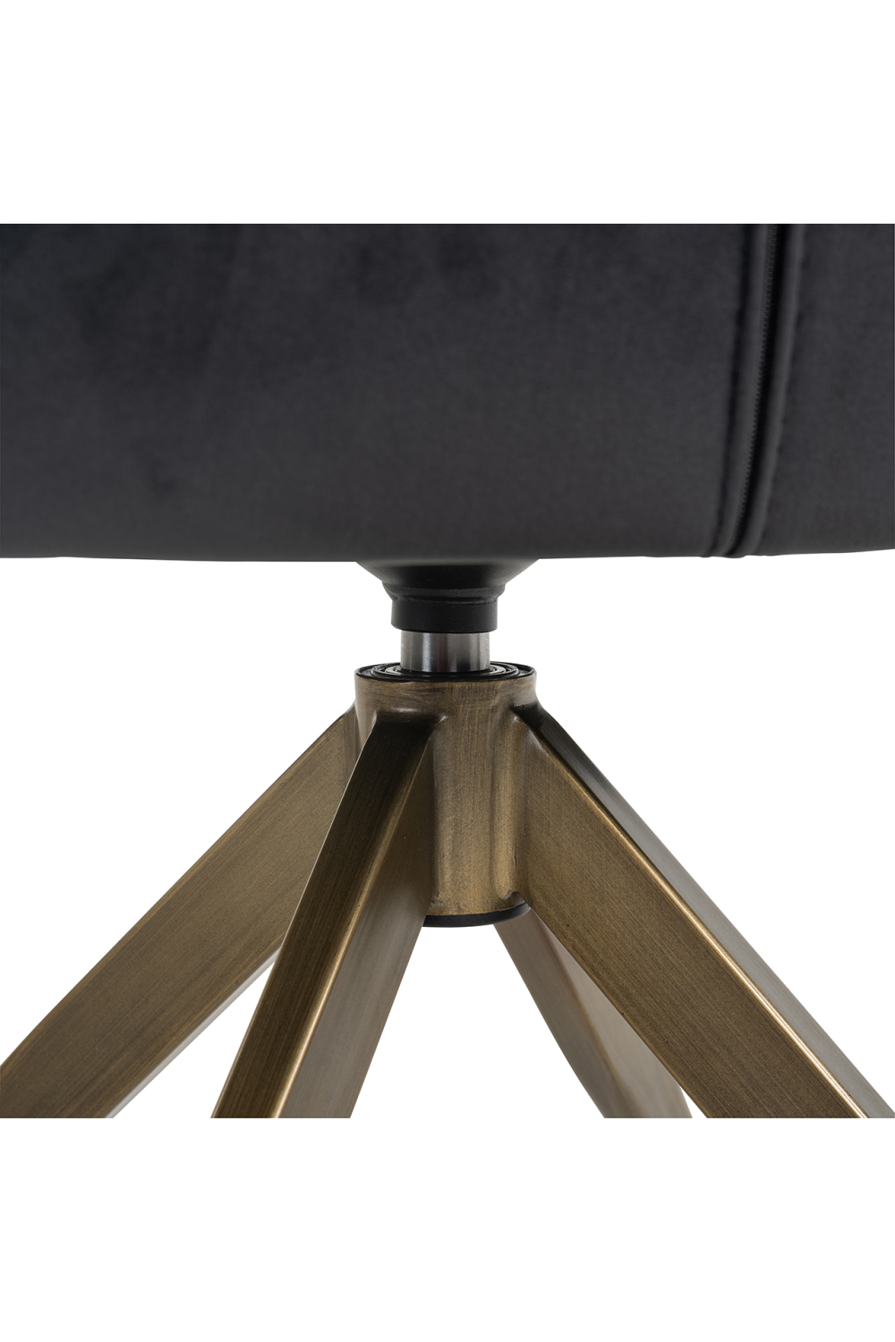 Velvet Quadruped Swivel Chair | OROA Aline | OROA.com