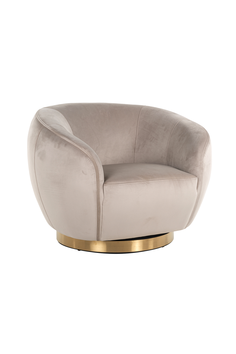 Upholstered Swivel Easy Chair | OROA Layla | OROA.com