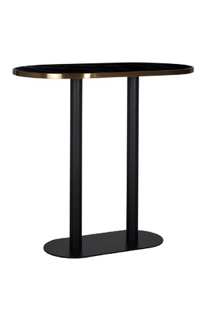 Oval Marble Bar Table | Richmond Interiors Zenza | Oroa.com