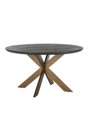 Brass Round Dining Table | Richmond Interiors Blackbone | Oroa.com