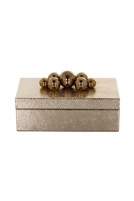 Gold Contemporary Storage Box | Richmond Interiors Norah | OROA.com