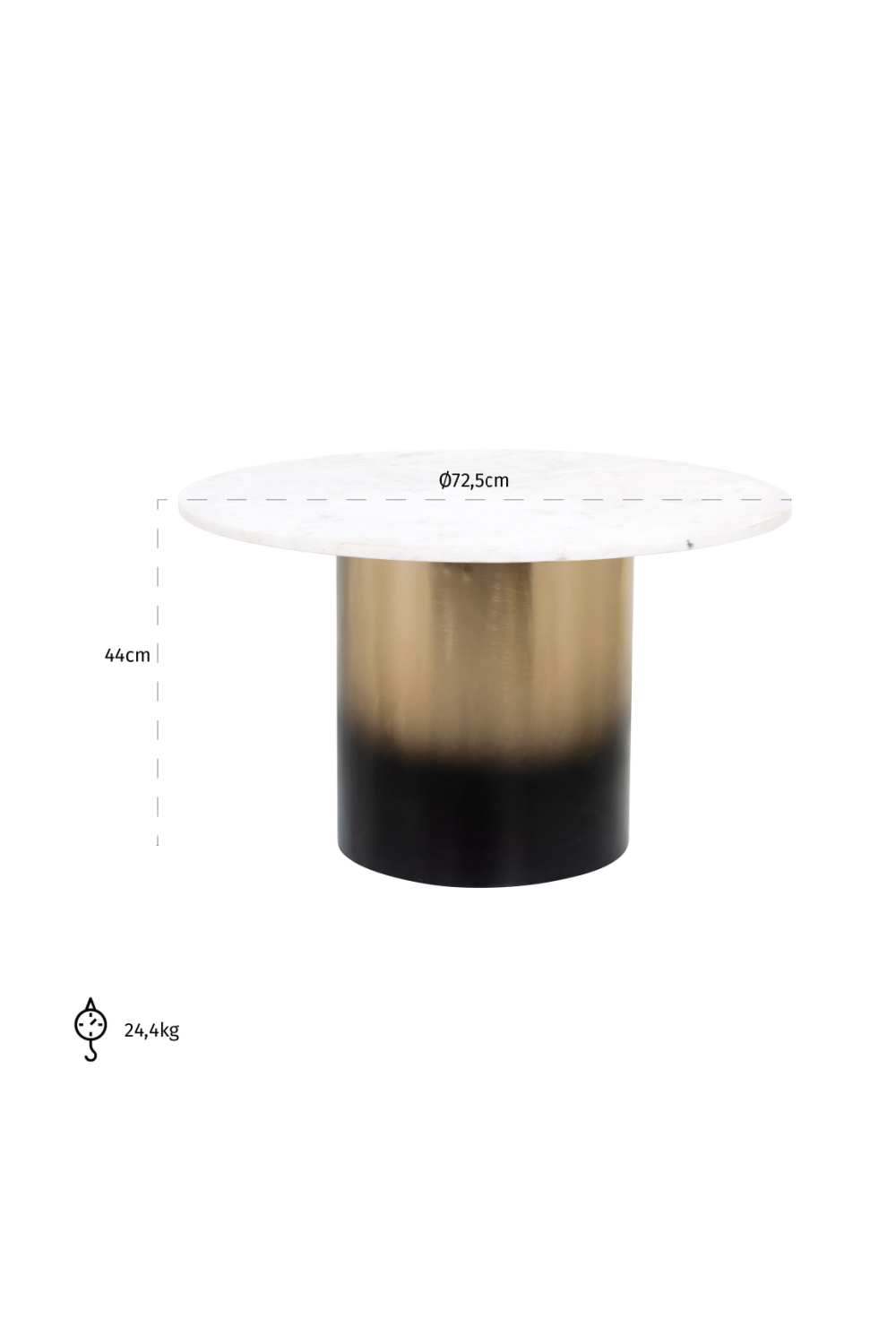 Gradient Pedestal Coffee Table | OROA Alfie | Oroa.com