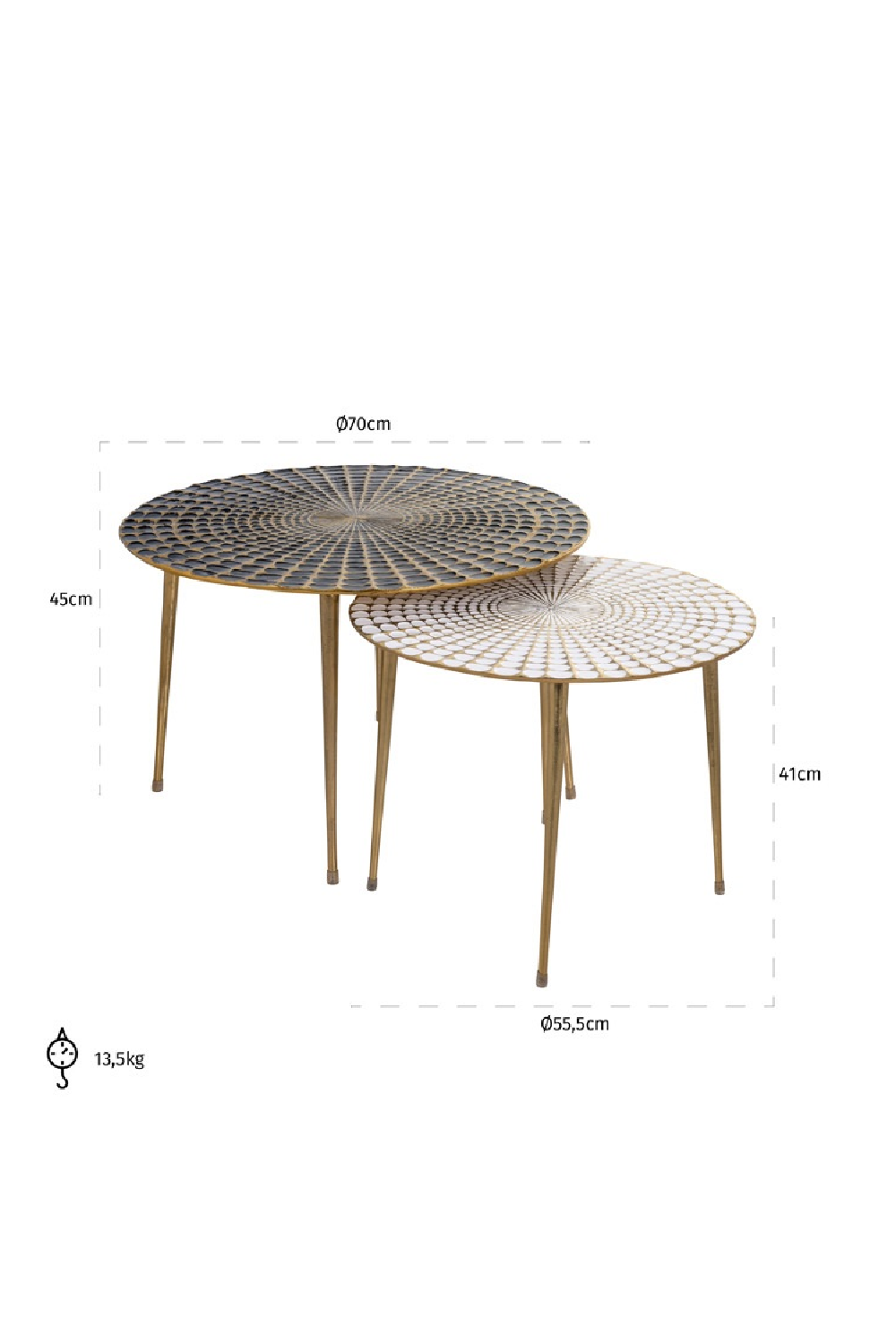 Modern Art Deco Coffee Tables (2) | OROA Esmay | Oroa.com