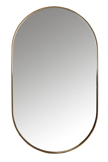 Gold Oval Mirror | Richmond Interiors Skylar | Oroa.com