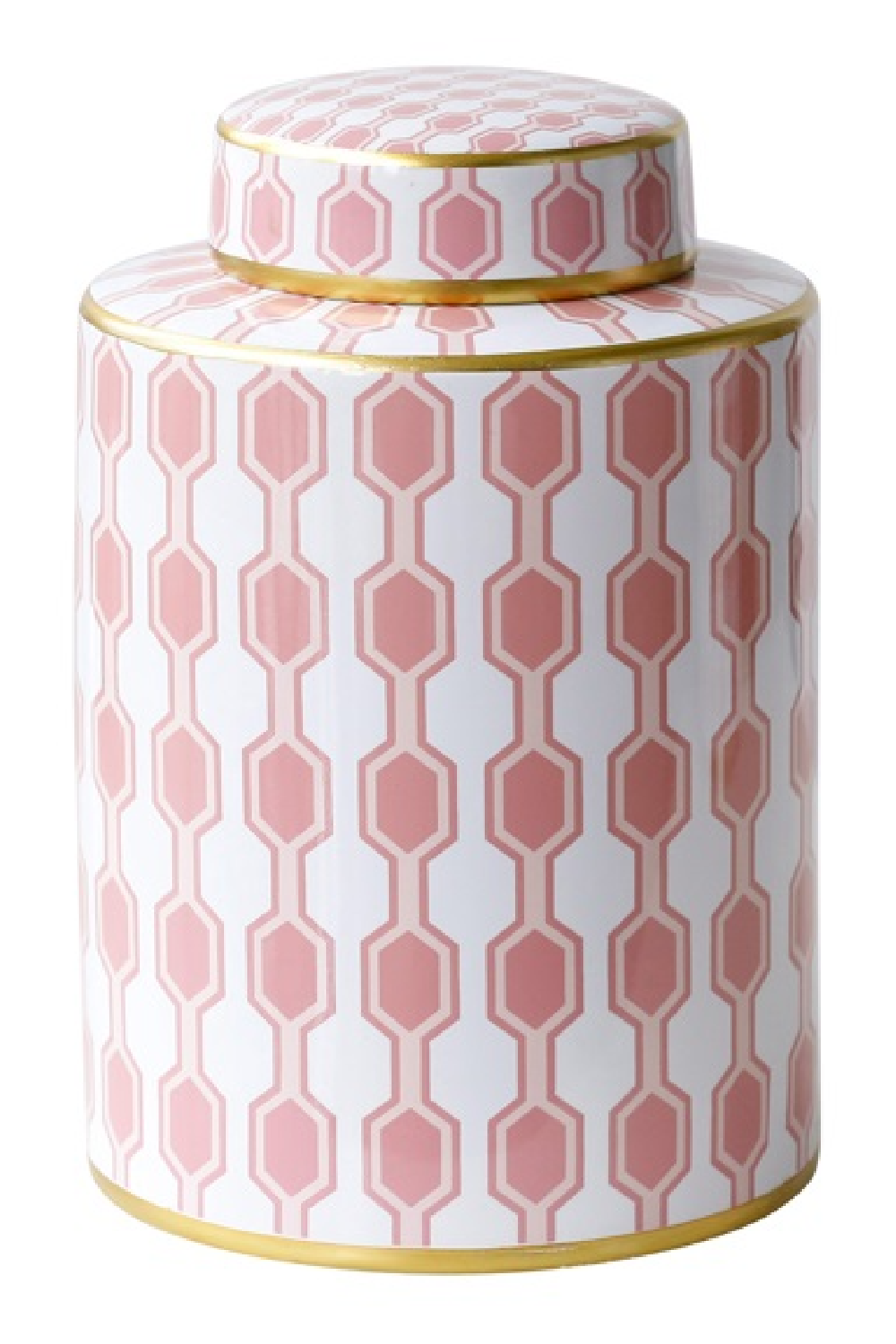 Pink Geometric Print Jar | OROA Aley | Oroa.com