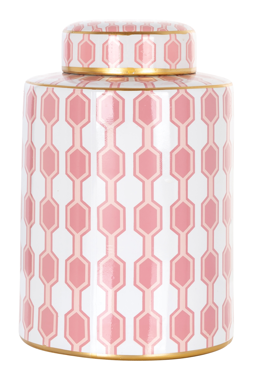 Pink Geometric Print Jar | OROA Aley | Oroa.com