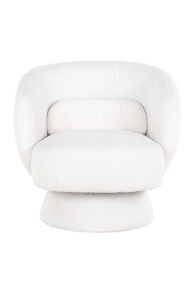 White Swivel Easy Chair | Richmond Interiors Senna | Oroa.com