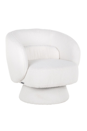 White Swivel Easy Chair | Richmond Interiors Senna | Oroa.com