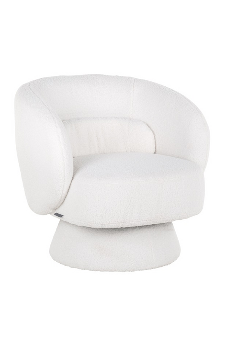 White Swivel Easy Chair | Richmond Interiors Senna | Oroa.com