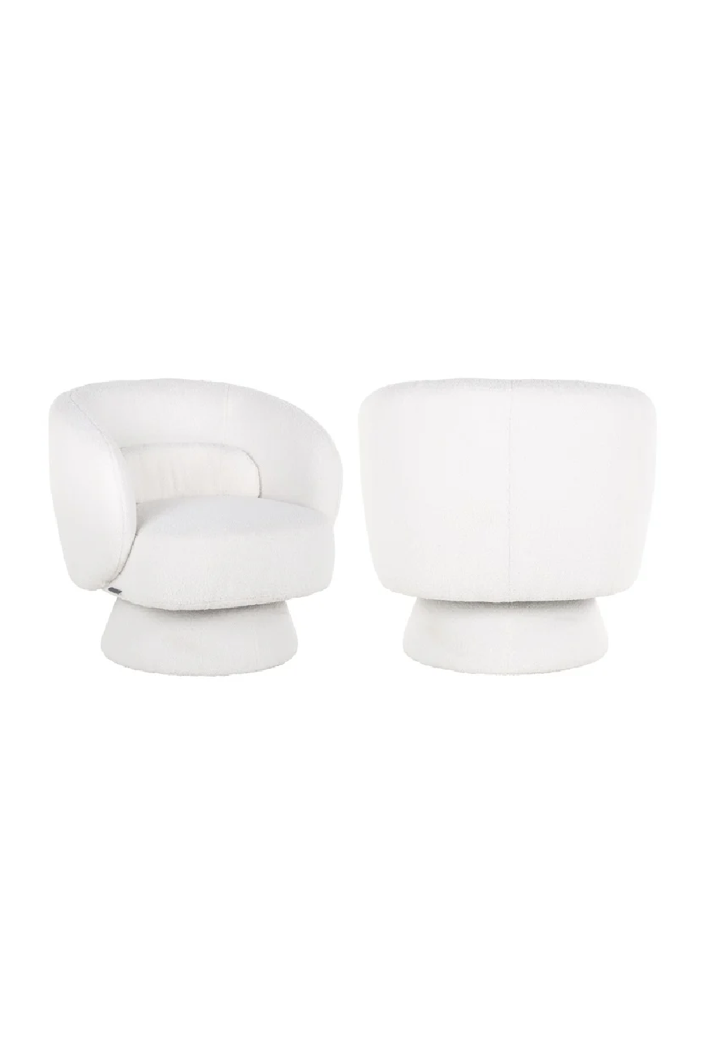White Swivel Easy Chair | Richmond Interiors Senna | Oroa.com