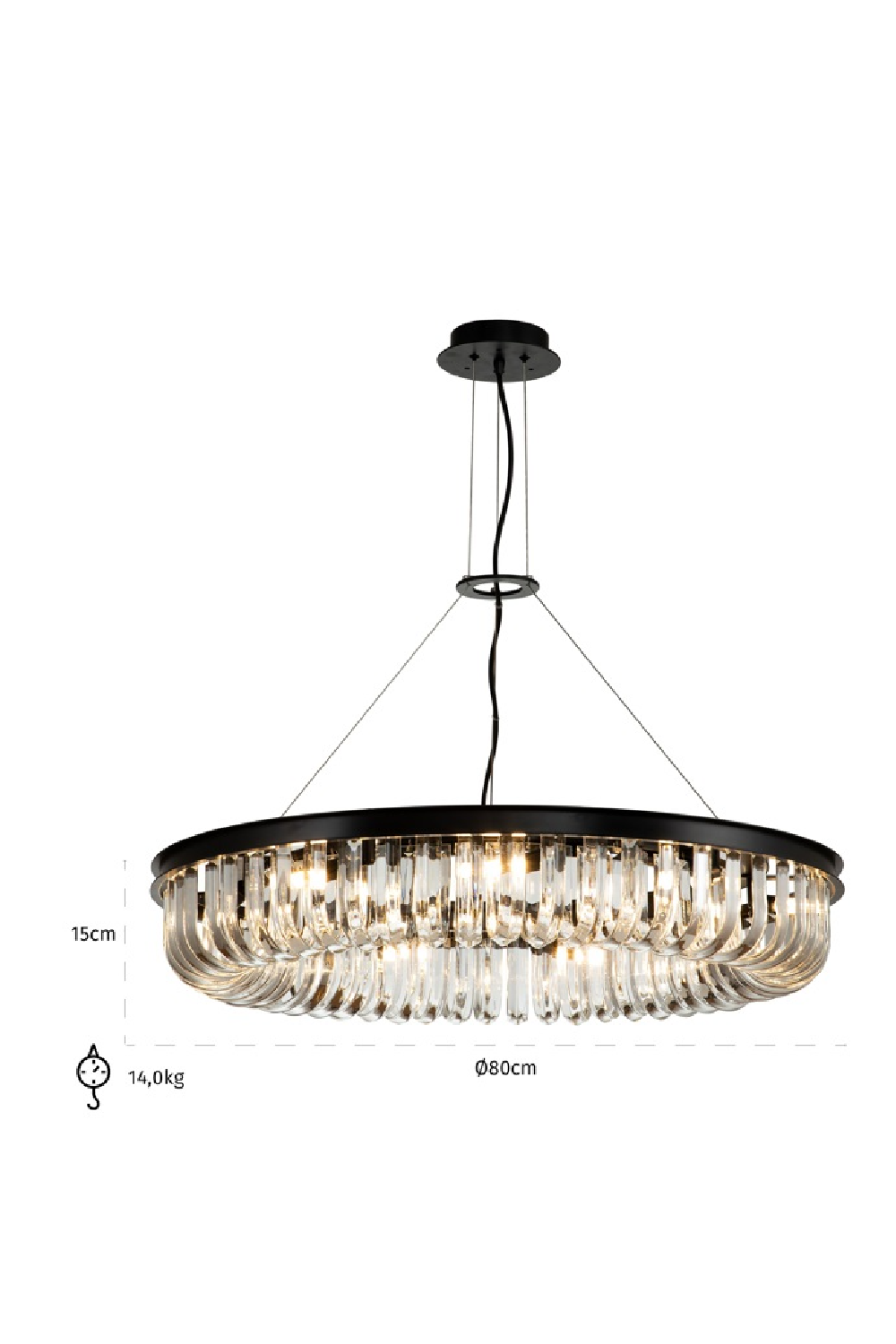 Modern Crystal Hanging Lamp | OROA Aleez | Oroatrade.com
