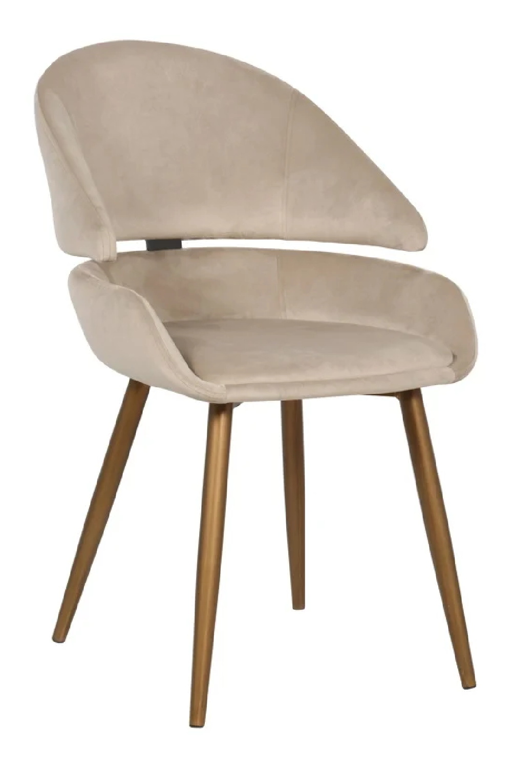 Khaki Velvet Accent Chair Set (2) | OROA Denny | Oroa.com